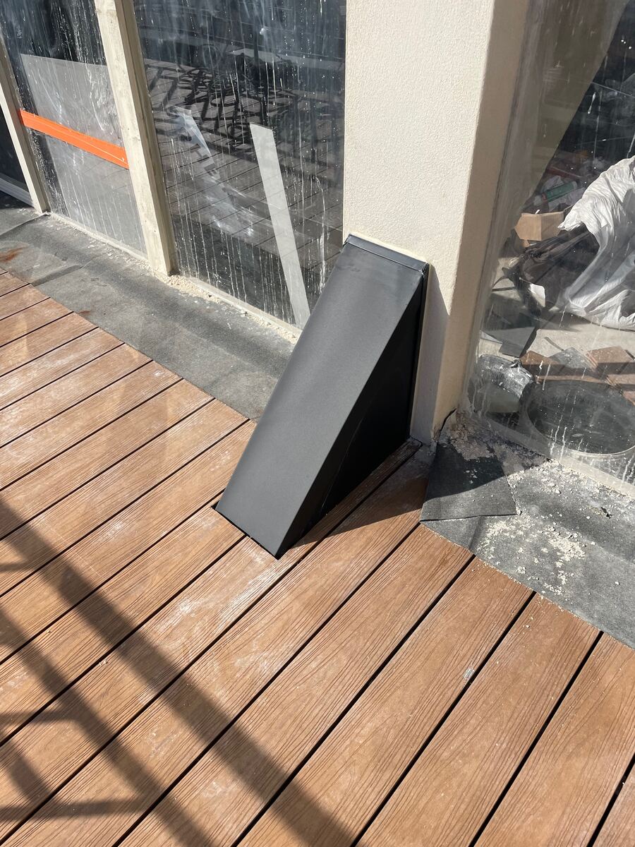 Pièce de zinguerie fabriquée sur mesure